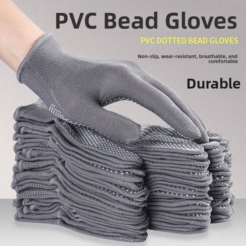 Fishing Gloves - Thickened Bead Plastic Thin Work Gloves