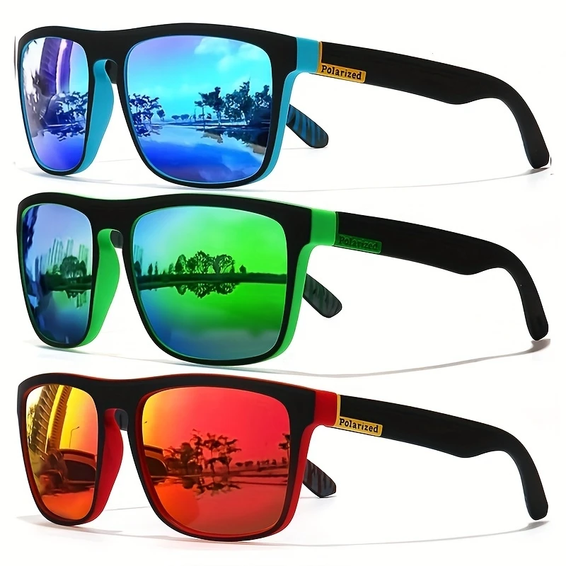 Fishing Sunglasses Polarized - 1/3PCS Vintage Square High End Sunglasses