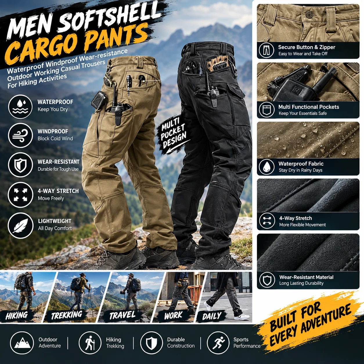 2026 Men Winter Waterproof Cli - Fishing Pants Waterproof review and price