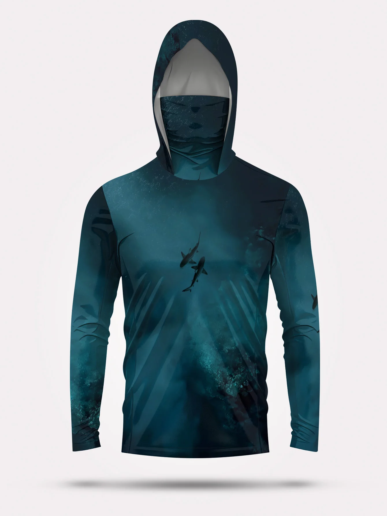 UPF50+ Men Fishing Hoodie With - Fishing Mask Sun Protection review and price