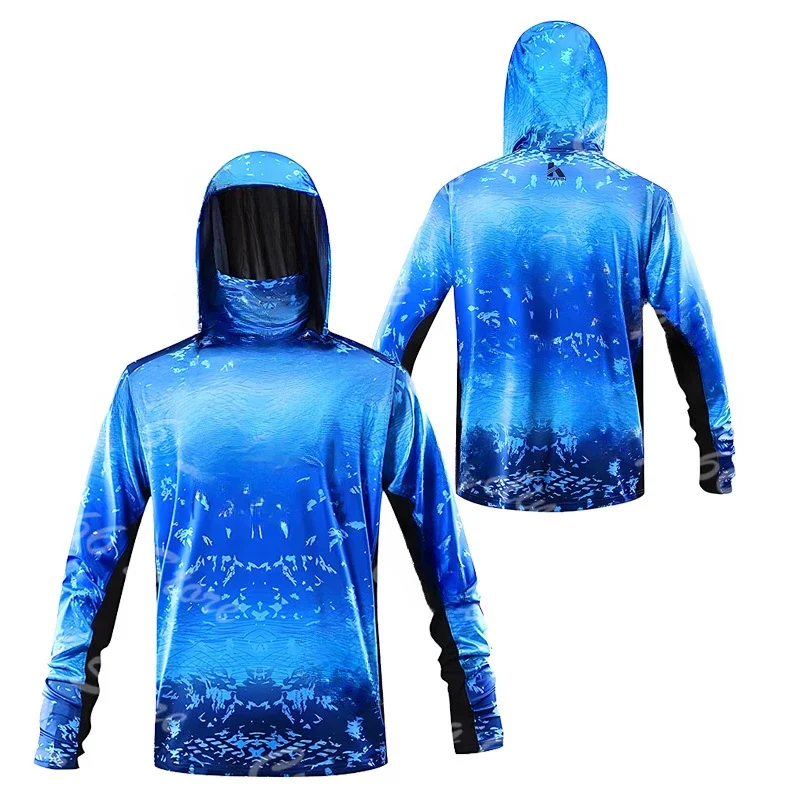 Men 3D Print Hooded Fishing Sh - Fishing Shirt Uv Protection review and price