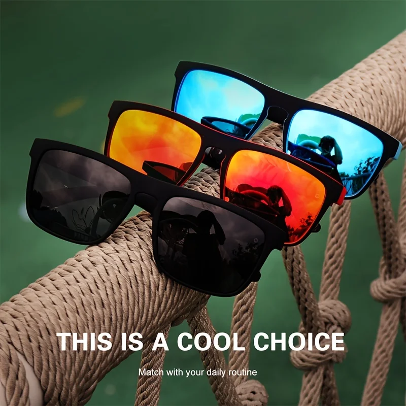 1/3PCS Vintage Square High End - Fishing Sunglasses Polarized review and price