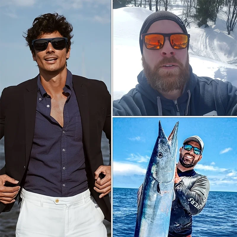 1/3PCS Vintage Square High End - Fishing Sunglasses Polarized review and price