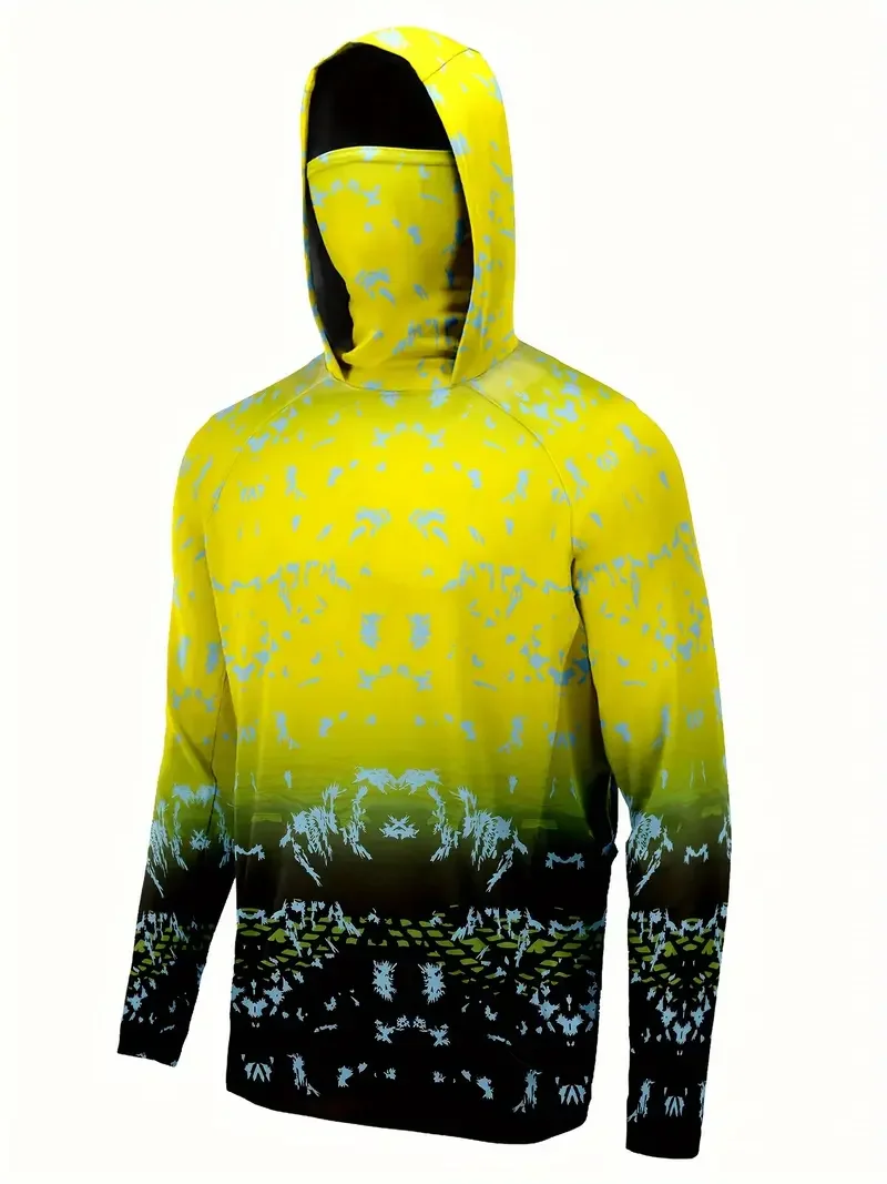 Fishing Shirt Hooded Men Fishi - Fishing Mask Sun Protection review and price
