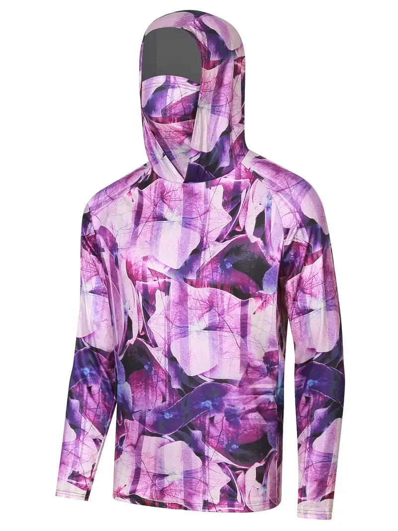 Fishing Shirt Hooded Men Fishi - Fishing Mask Sun Protection review and price
