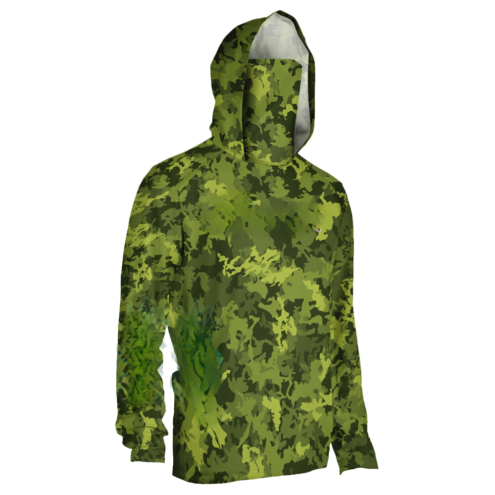 Men's Green Jungle Camouflage  - Fishing Mask Sun Protection review and price